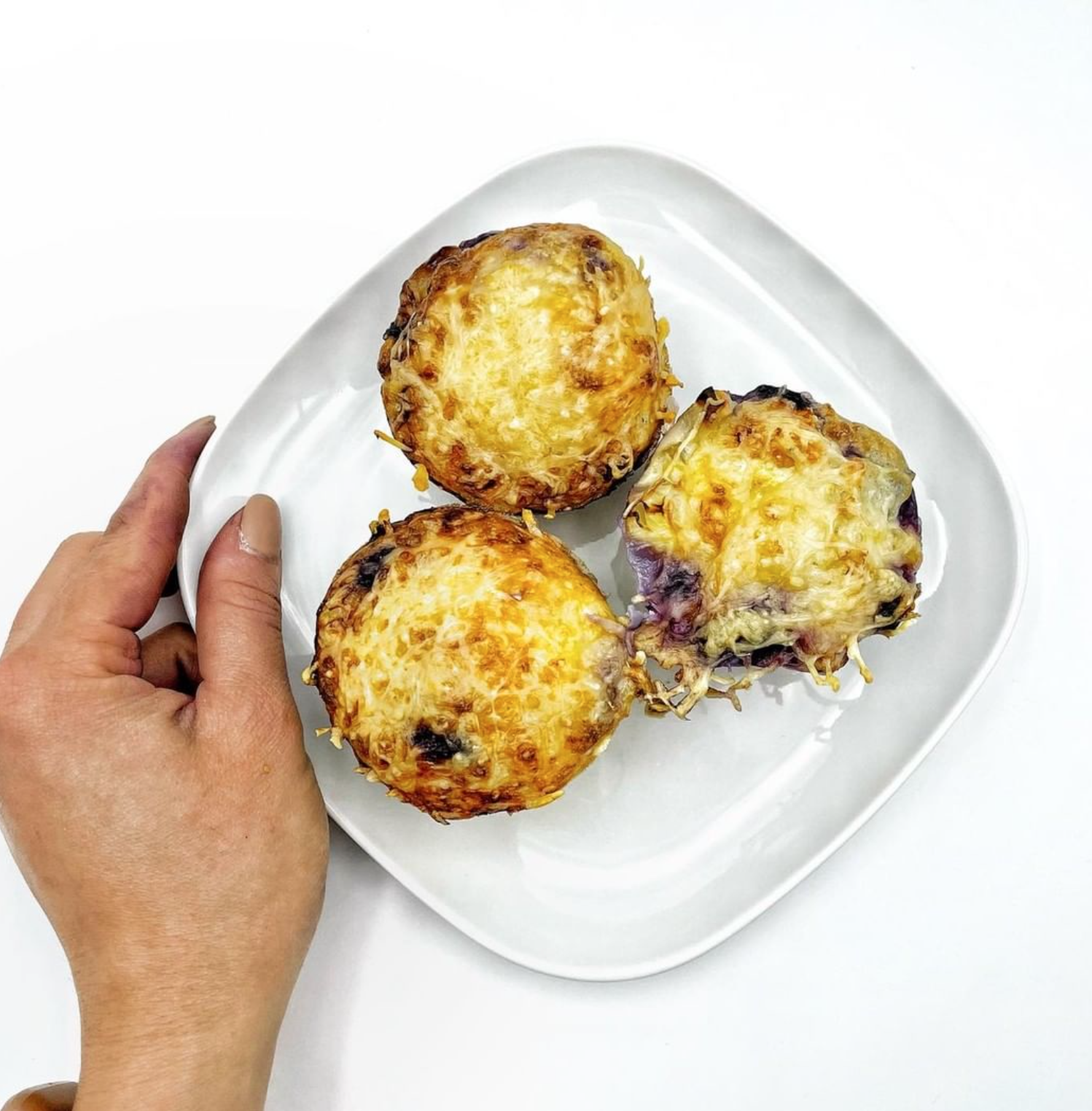 Gâteaux aux myrtilles et framboises