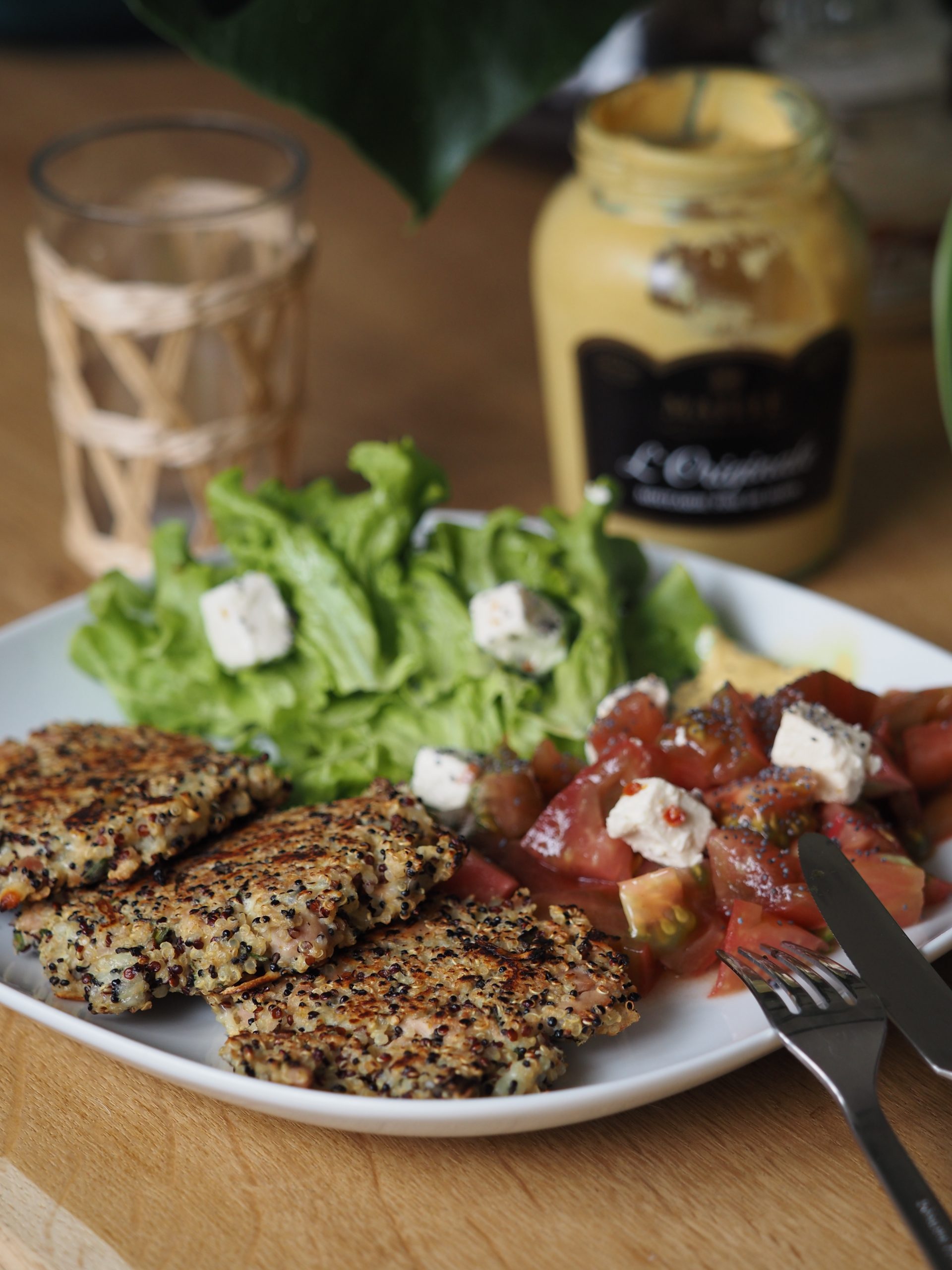 Galettes quinoa thon par Victoria Tra, Le Cabinet Sportif