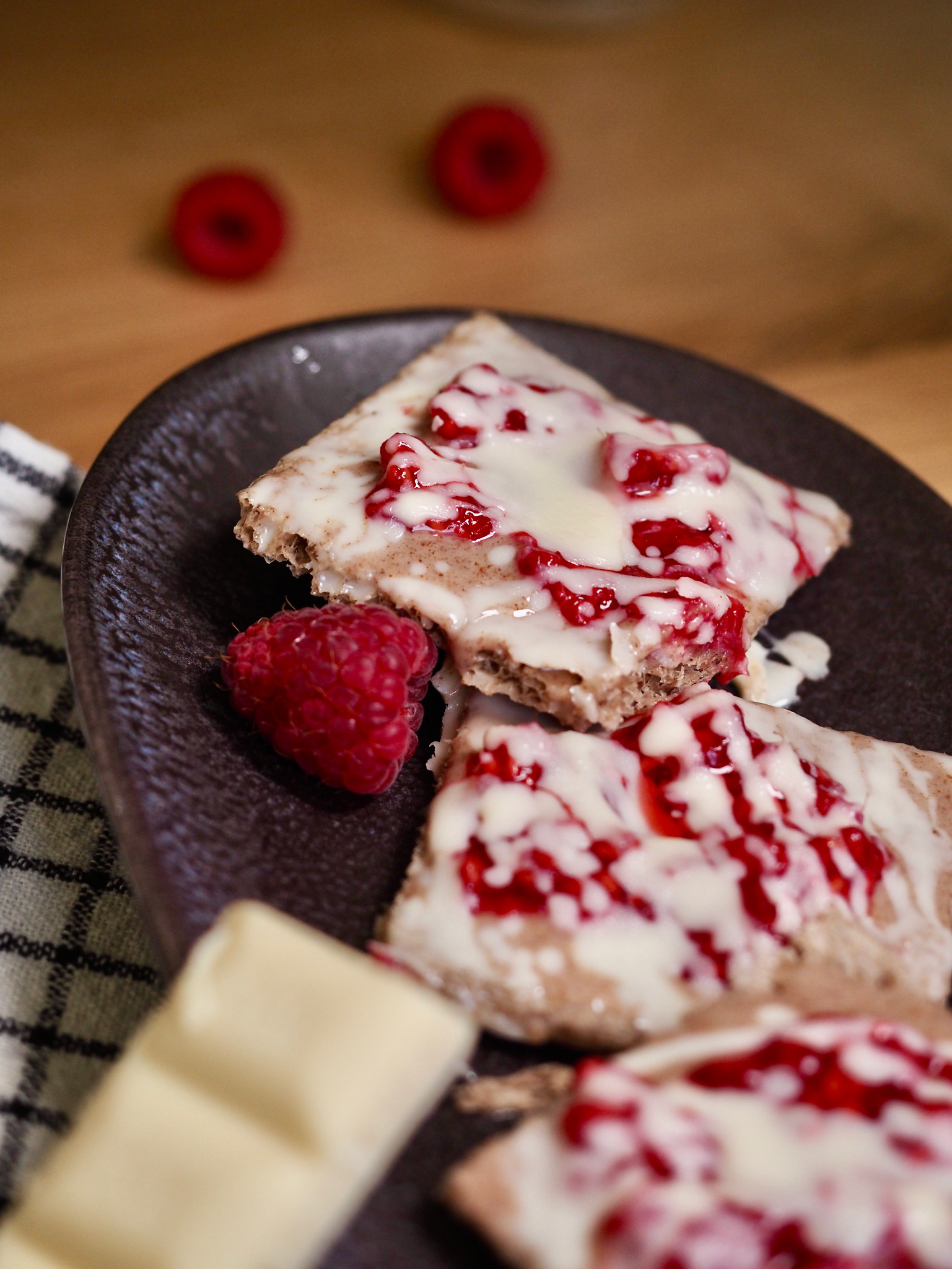Tartines glacées à la framboise par Victoria TRA, Le Cabinet Sportif