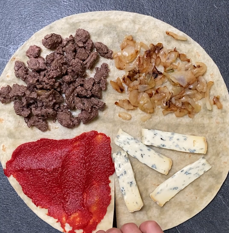 Wrap chaud au boeuf