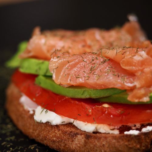 Bruschetta au saumon