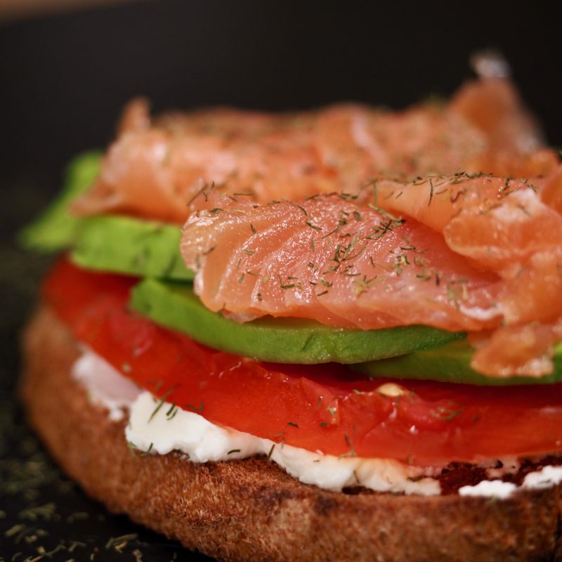 Bruschetta au saumon