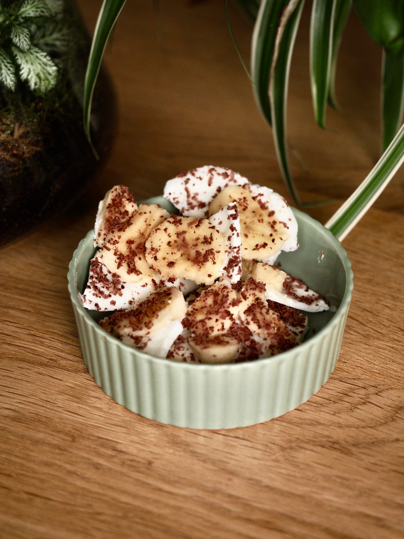 Glace healthy banane chocolat par Victoria TRA, Le Cabinet Sportif