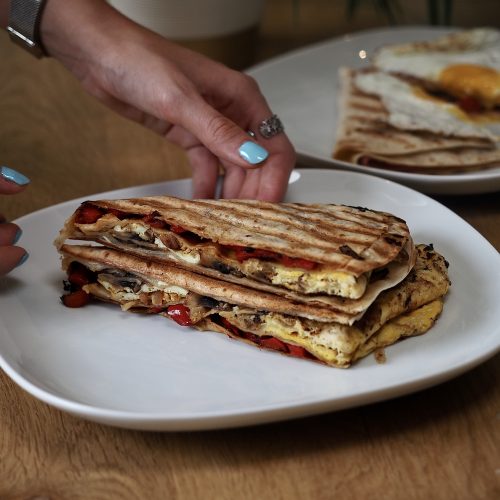 Wrap chaud à l&rsquo;omelette
